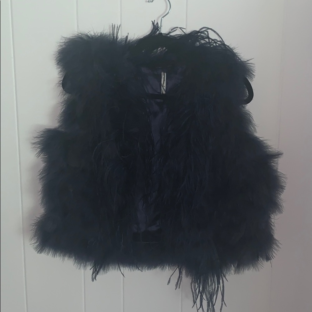 Indigo Willow & Clay Boa Vest